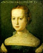 Agnolo Bronzino portratt av isabella di medici oil painting reproduction